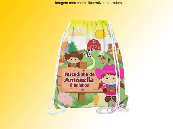 Mochilinha Personalizada Fazendinha