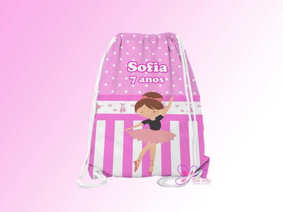 Mochilinha Personalizada Bailarina