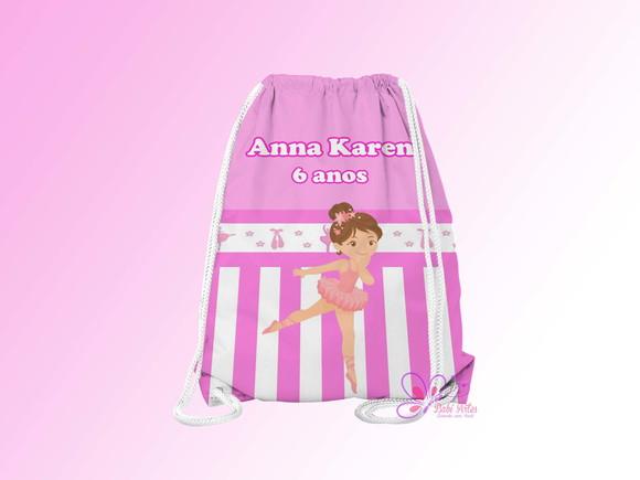 Mochilinha Personalizada Bailarina