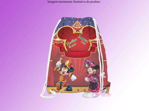 Mochilinha Personalizada Circo do Mickey