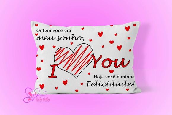 Almofadinha 20x30cm Dia dos Namorados