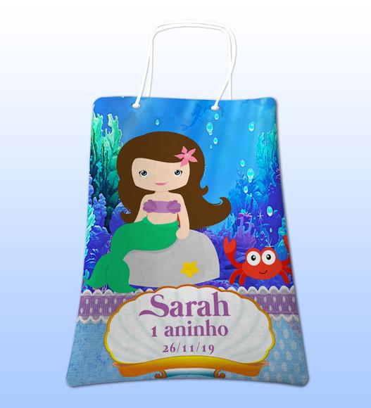 Sacolinhas Ecobag Personalizadas A Pequena Sereia Cute