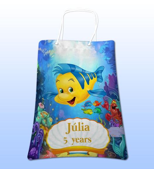 Sacolinhas Ecobag Personalizadas A Pequena Sereia