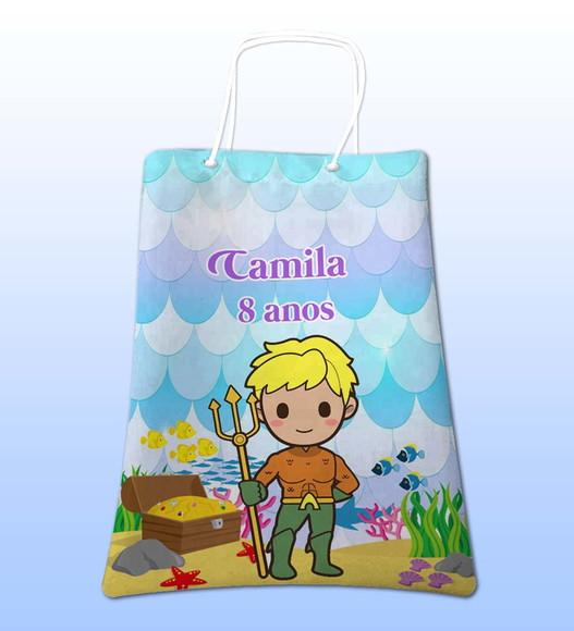 Sacolinhas Ecobag Personalizadas a Pequena Sereia Cute