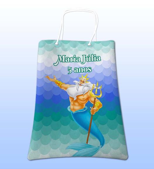 Sacolinhas Ecobag Personalizadas a Pequena Sereia