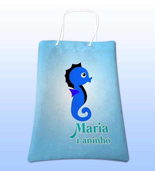 Sacolinhas Ecobag Personalizadas Cavalo Marinho