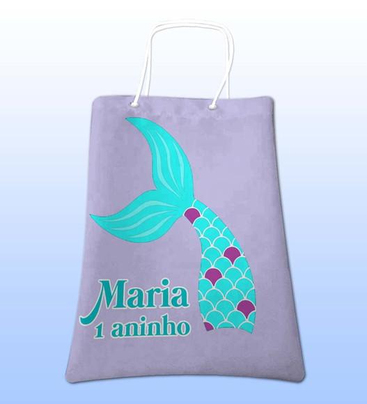 Sacolinhas Ecobag Personalizadas Sereia