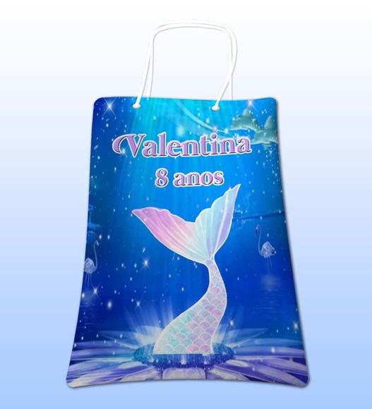 Sacolinhas Ecobag Personalizadas Sereia