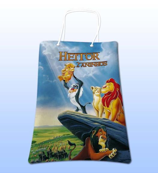 Sacolinhas Ecobag Personalizadas o Rei Leão