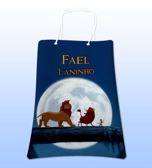 Sacolinhas Ecobag Personalizadas o Rei Leão