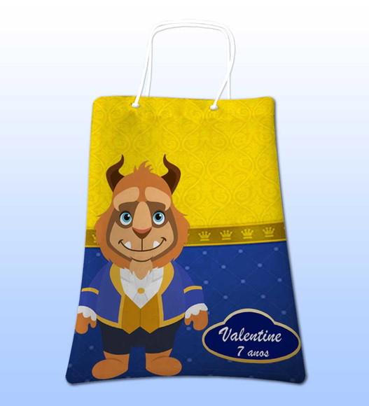 Sacolinhas Ecobag Personalizadas a Bela e a Fera