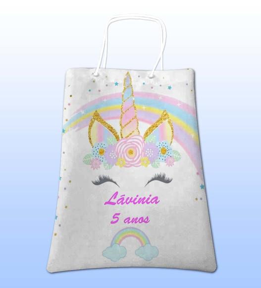 Sacolinhas Ecobag Personalizadas Unicórnio