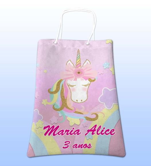 Sacolinhas Ecobag Personalizadas Unicórnio