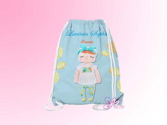 Mochilinha Personalizada Bonecas Metoo