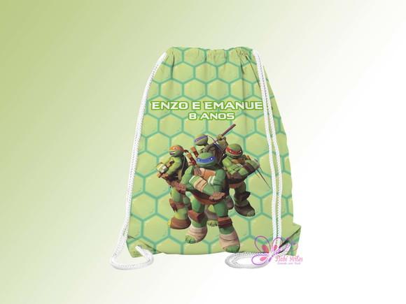 Mochilinha Personalizada Tartaruga Ninja