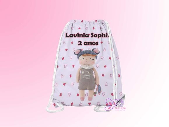 Mochilinha Personalizada Bonecas Metoo
