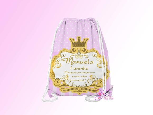 Mochilinha Personalizada Realeza