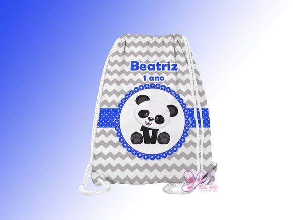 Mochilinha Personalizada Ursinho Panda