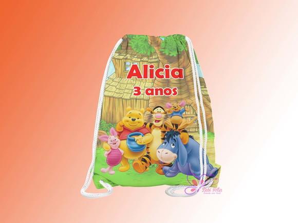 Mochilinha Personalizada Ursinho Pooh