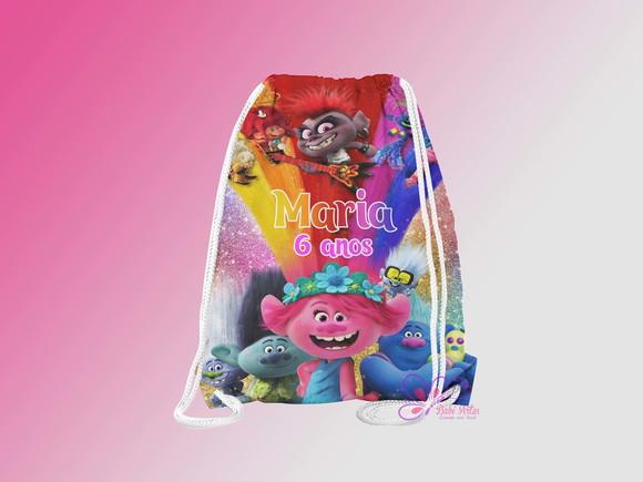 Mochilinha Personalizada Trolls 2