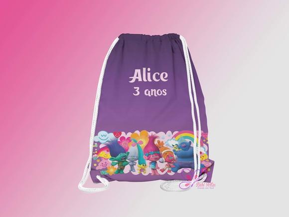 Mochilinha Personalizada Trolls