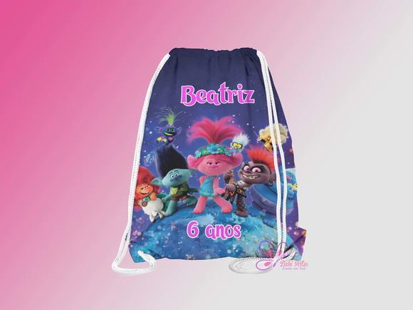 Mochilinha Personalizada Trolls 2