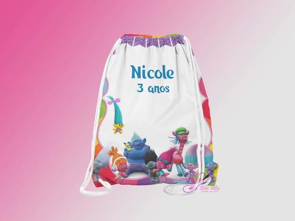 Mochilinha Personalizada Trolls 2