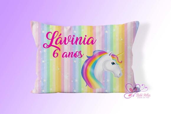Almofadinha Personalizada 20x30 Unicórnio
