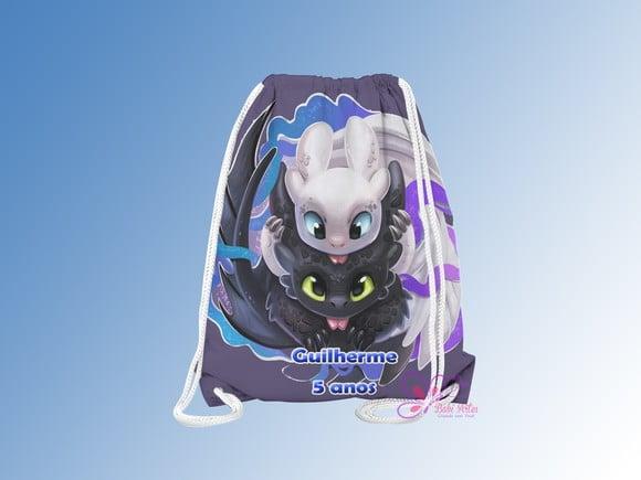 Mochilinha Personalizada Como treinar seu Dragão