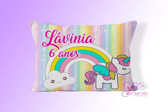Almofadinha Personalizada 20x30 Unicórnio
