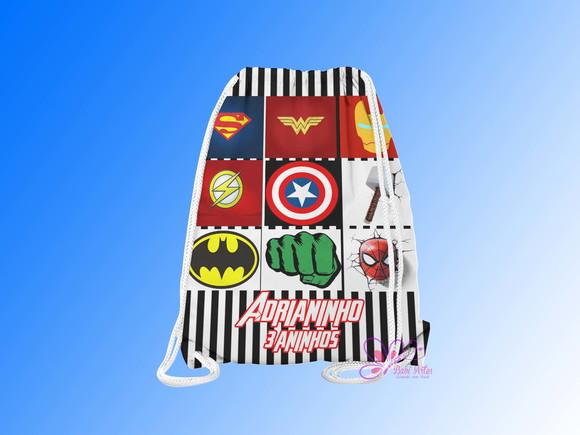 Mochilinha Personalizada Super Herois