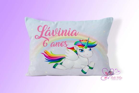 Almofadinha Personalizada 20x30 Unicórnio