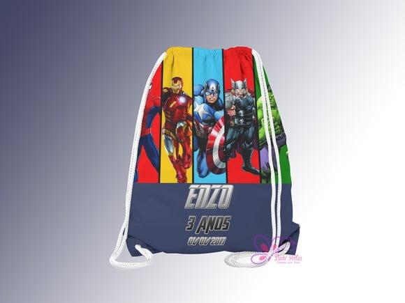 Mochilinha Personalizada 19x28cm Vingadores