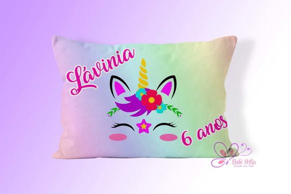 Almofadinha Personalizada 20x30 Unicórnio