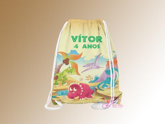 Mochilinha Personalizada Dinossauros Baby