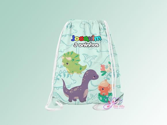 Mochilinha Personalizada Dinossauros Baby