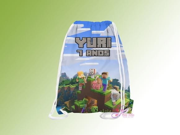 Mochilinha Personalizada Minecraft