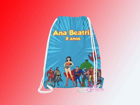 Mochilinha Personalizada Mulher Maravilha