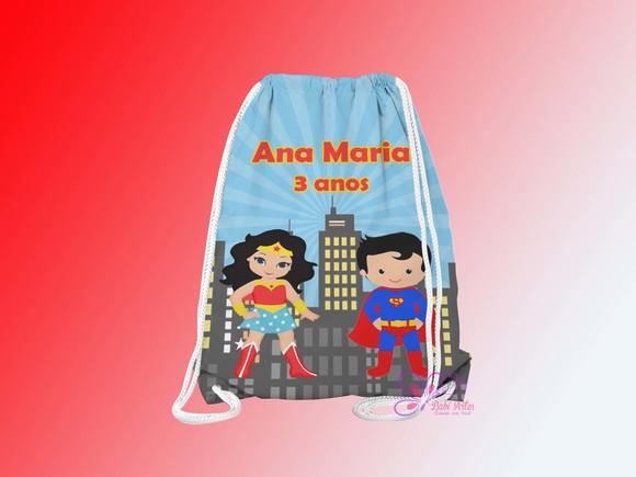 Mochilinha Personalizada Super Herois Cute