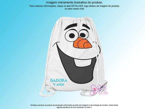 Mochilinha Personalizada 19x28cm Olaf