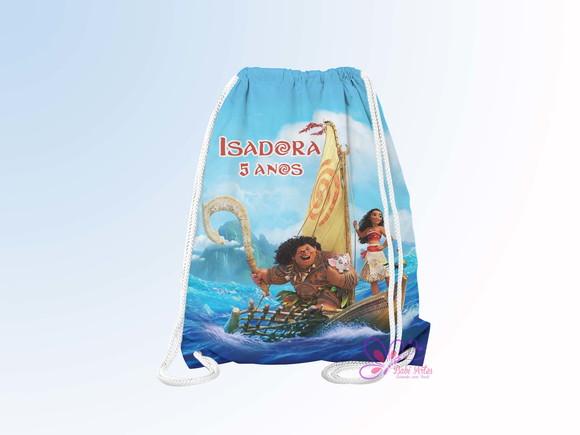 Mochilinha Personalizada 19x28cm Moana