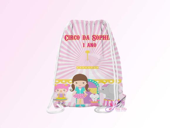 Mochilinha Personalizada Circo