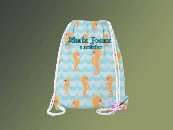Mochilinha Personalizada Fundo do Mar
