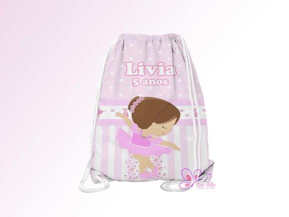 Mochilinha Personalizada Bailarina
