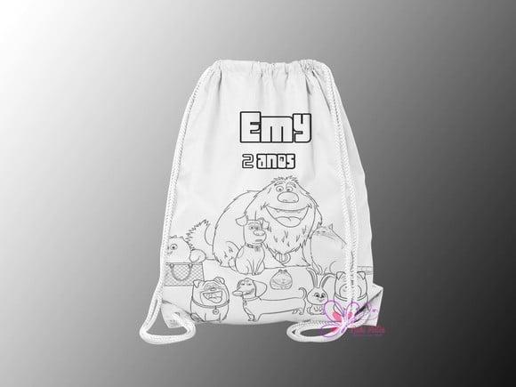 Mochilinha Personalizada para Colorir