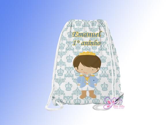 Mochilinha Personalizada Principe Cute