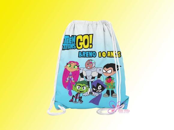 Mochilinha Personalizada Jovens Titans