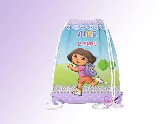 Mochilinha Personalizada Dora Aventureira