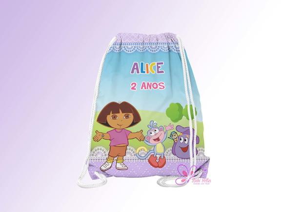 Mochilinha Personalizada Dora Aventureira