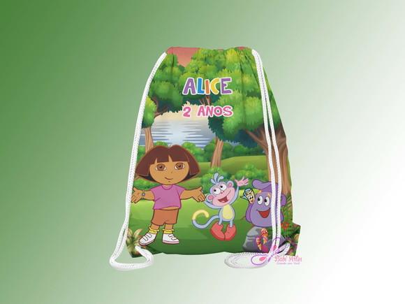 Mochilinha Personalizada Dora Aventureira